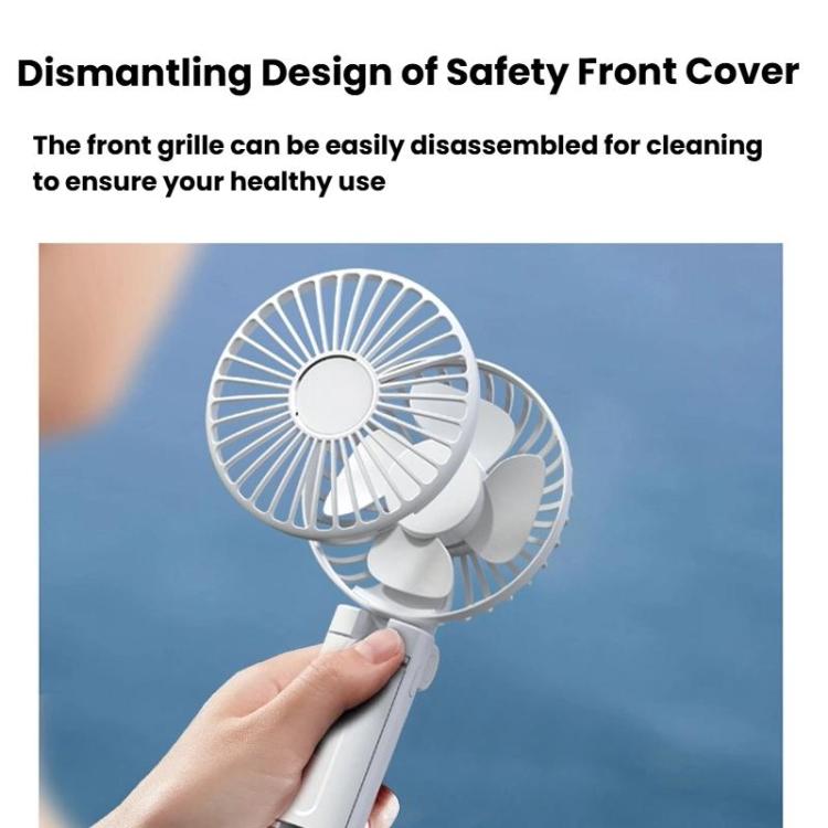 Faltender hängender Regenschirm Ventilator USB tragbarer Regenschirm Klemmlüfter kompakter Schreibtischventilator (Schwarz) | Karnz