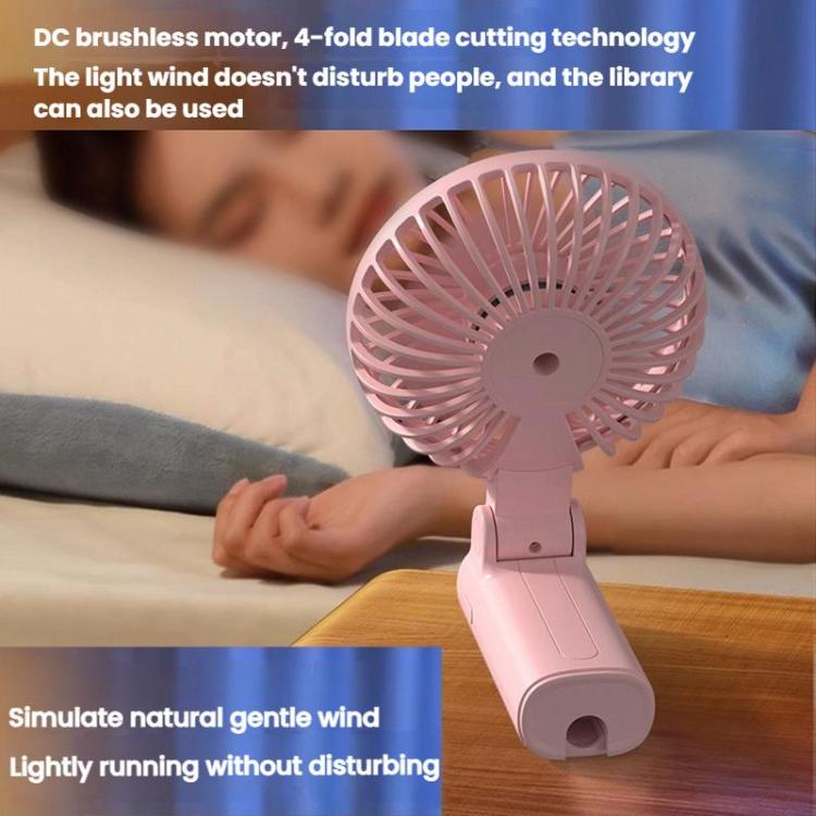 Faltender hängender Regenschirm Ventilator USB tragbarer Regenschirm Klemmlüfter kompakter Schreibtischventilator (Schwarz) | Karnz