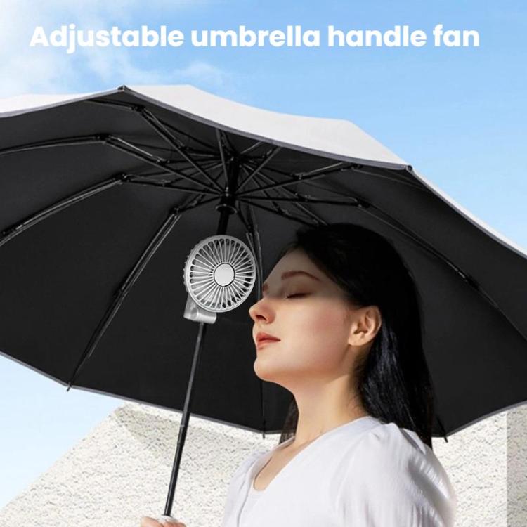 Faltender hängender Regenschirmventilator USB Handheld tragbarer Regenschirmclipventilator kompakter Desktopventilator (Rosa) | Karnz