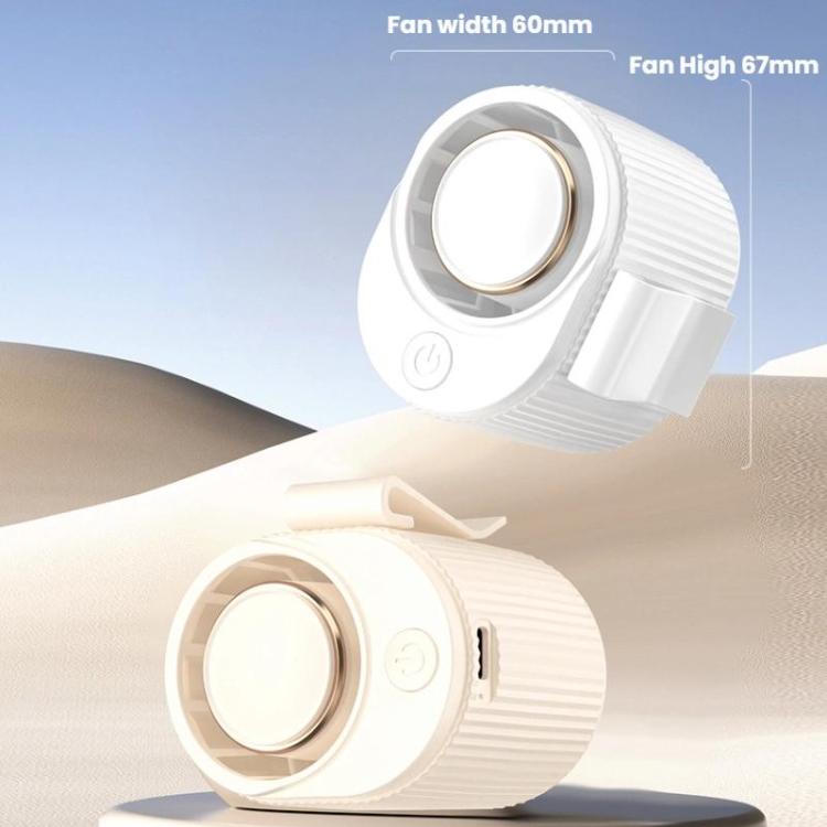 Hochgeschwindigkeits-Taillengebundener Ventilator Tragbarer Clip-on USB Mini Ventilator (Weiß) | Karnz