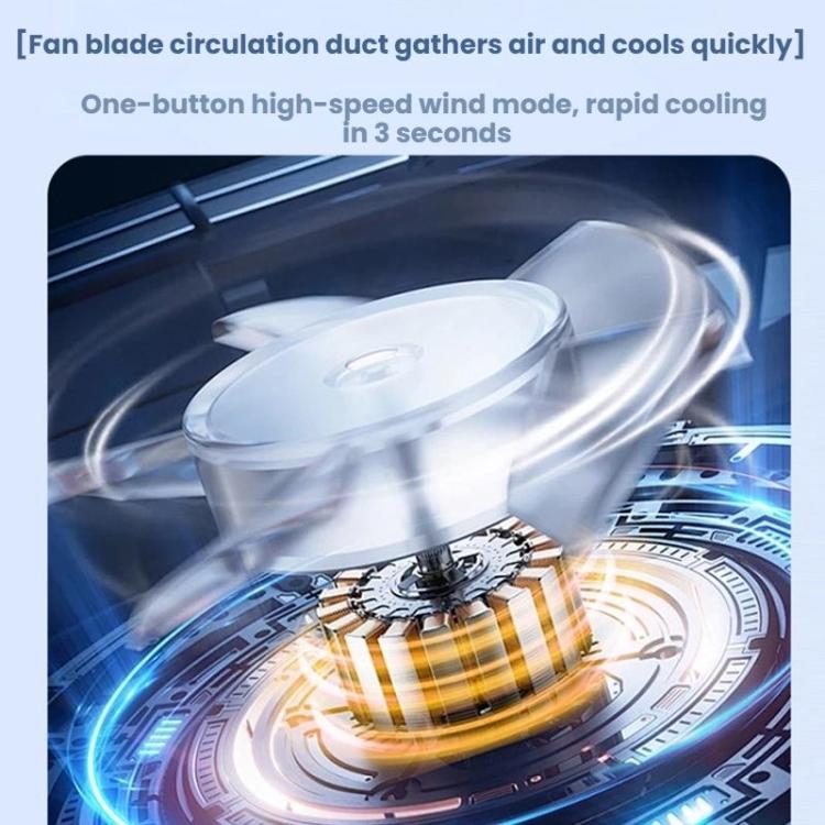 Hochgeschwindigkeits-Taillengebundener Ventilator Tragbarer Clip-on USB Mini Ventilator (Weiß) | Karnz