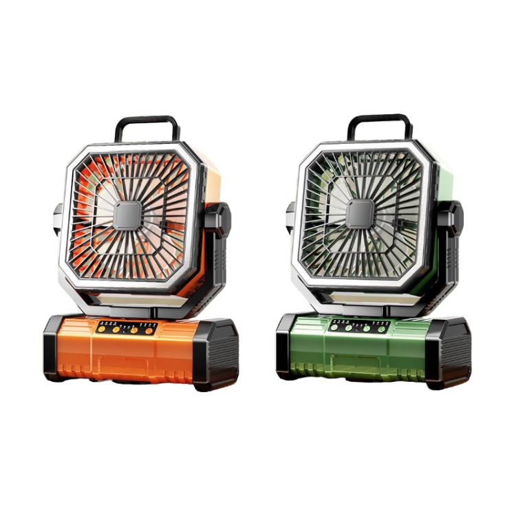 Fernbedienung USB oszillierender Ventilator tragbar Licht für Camping (Grün) | Karnz