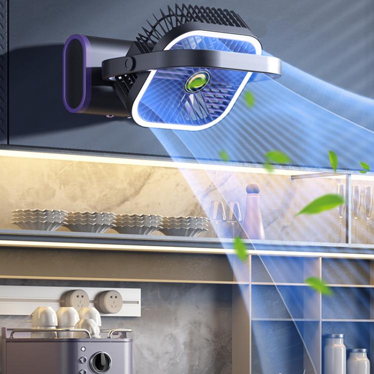 Desktop Mini Büro Silent USB Wandventilator, Farbe: Grau Plug-in | Karnz