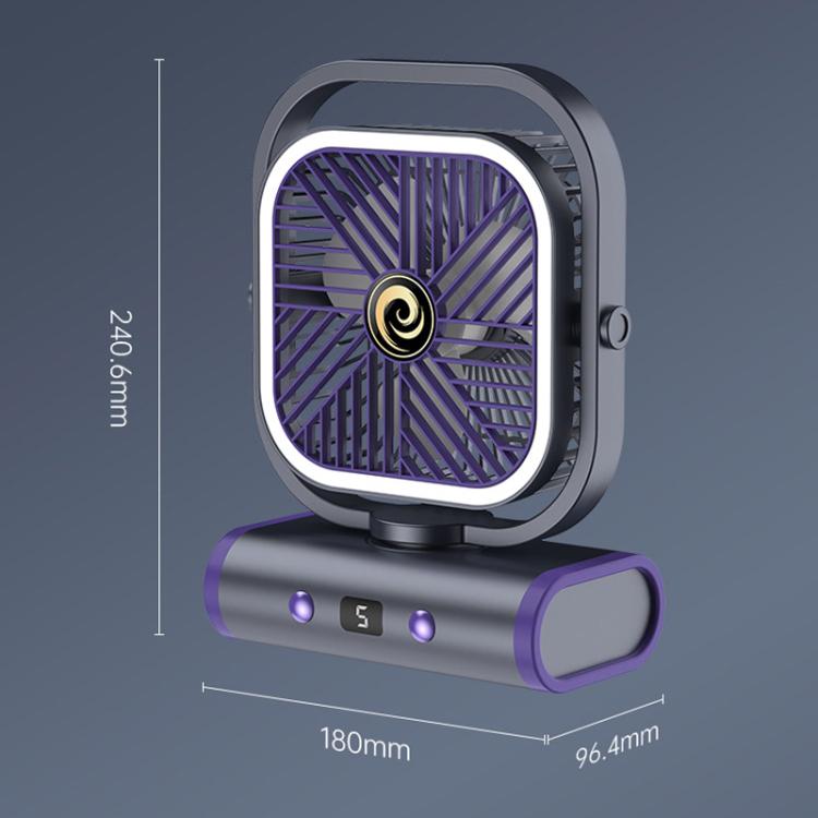 Desktop Mini Büro Silent USB Wandventilator, Farbe: Grau Plug-in | Karnz