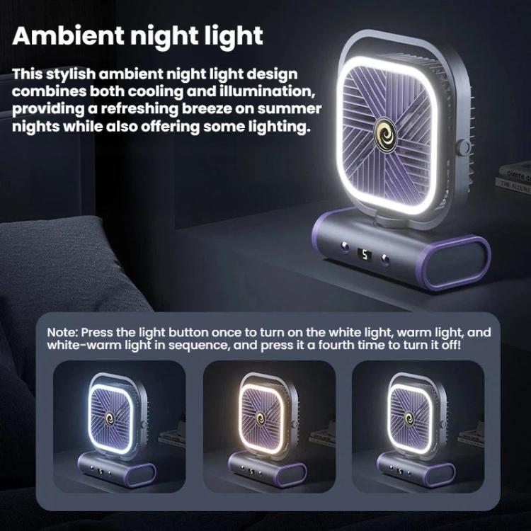 Desktop Mini Büro Silent USB Wandventilator, Farbe: Grau Plug-in | Karnz