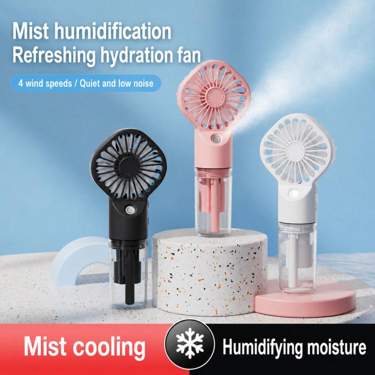 Handheld Misting Fan Tragbarer Wasser Spray Ventilator Typ-C Wiederaufladbarer Mini Persönlicher Gesicht Nebel Ventilator (F3 Weiß) | Karnz