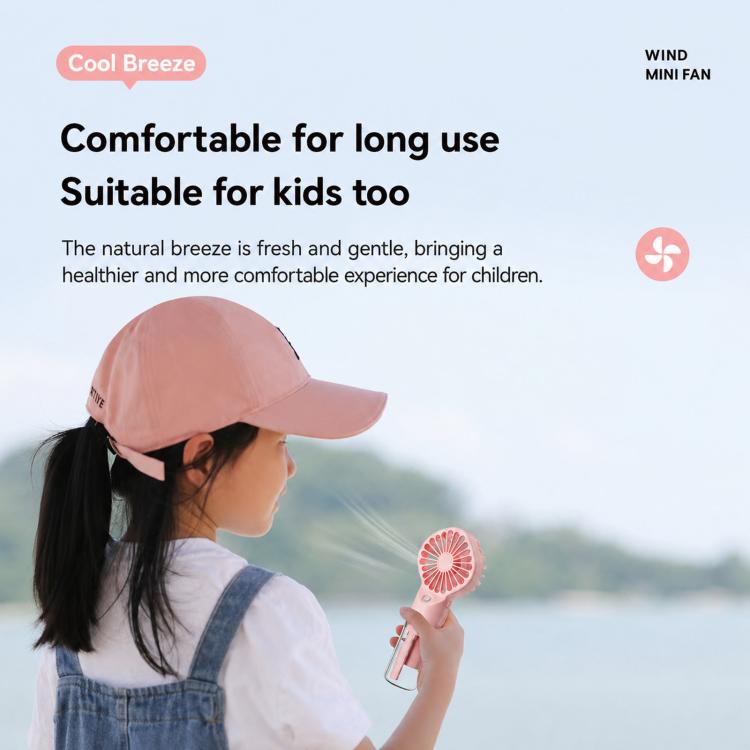 Handheld Misting Fan Tragbarer Wasser Spray Ventilator Typ-C Wiederaufladbarer Mini Persönlicher Gesicht Nebel Ventilator (F3 Weiß) | Karnz