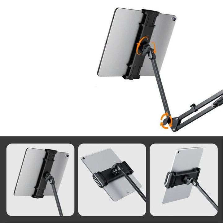 Tablet-Halterung – FlexiMount – 360° drehbar – verstellbarer Halter