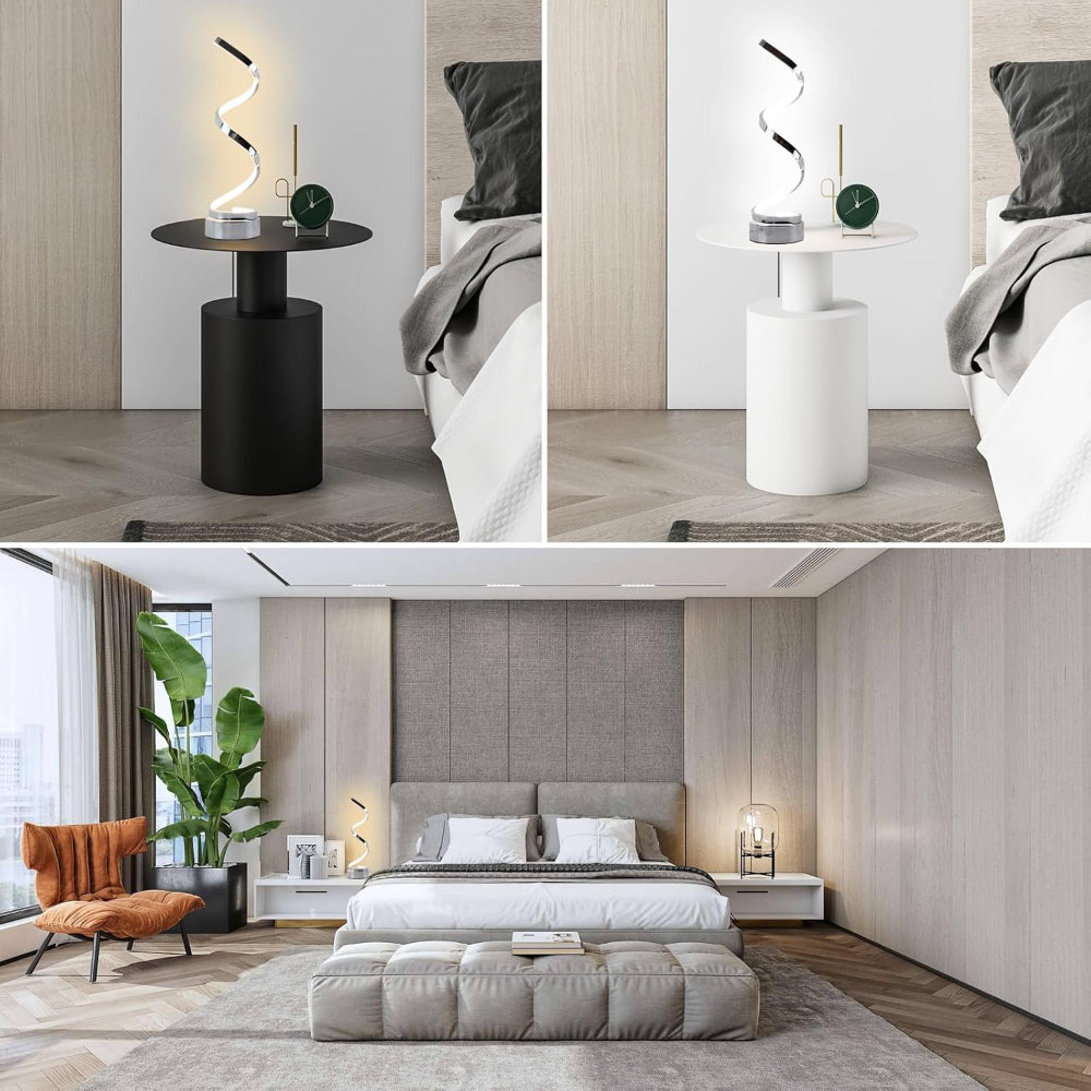 SpiralLight LED Tischlampe mit dimmbarem Licht und Touch-Steuerung | Karnz