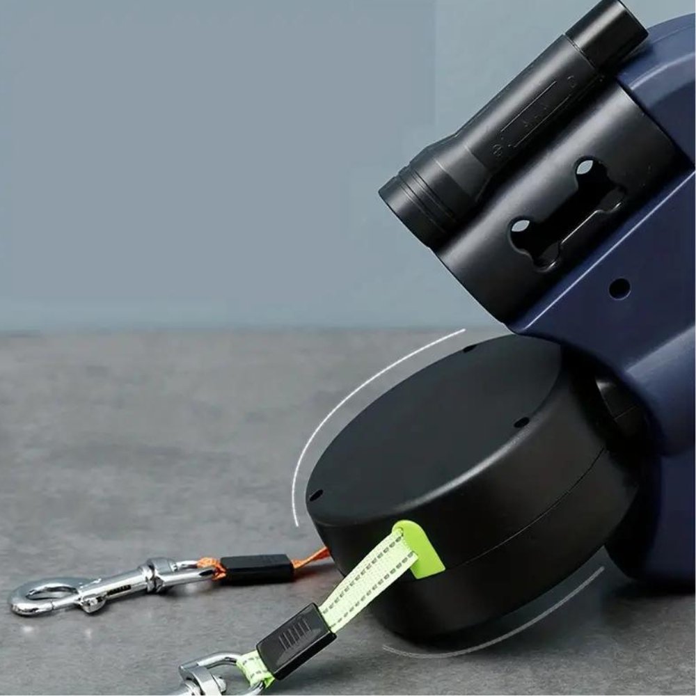 TangleFree Doppelleine – Verwicklungsfreies Leinen für einfaches Gehen mit zwei Hunden | Karnz