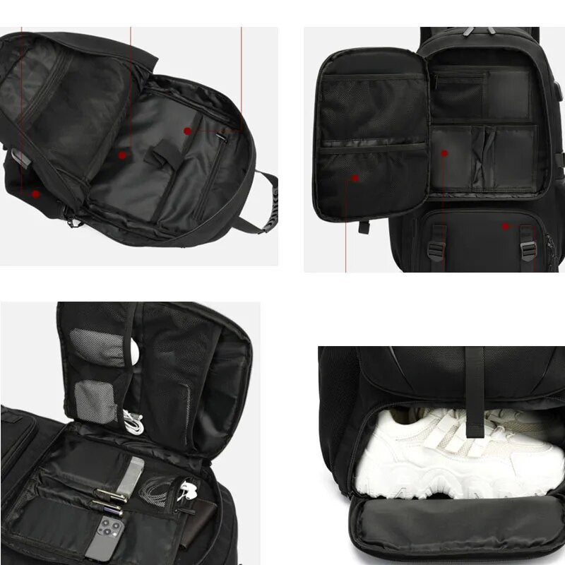 Tech Trek Pro 50-80L Der Ultimative Rucksack Mit USB-Anschluss | Karnz