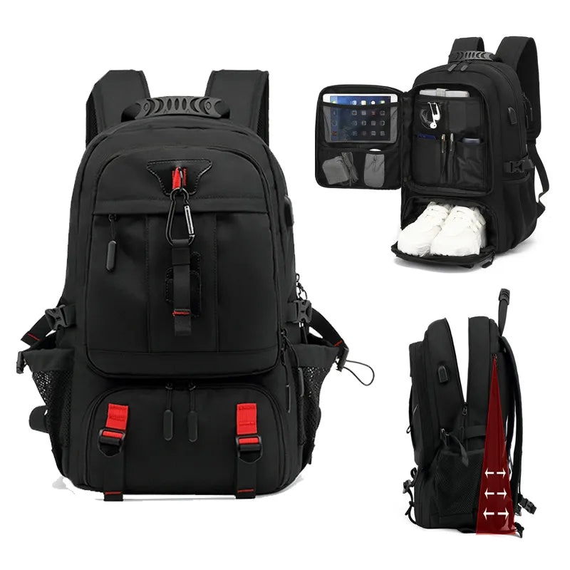 Tech Trek Pro 50-80L Der Ultimative Rucksack Mit USB-Anschluss | Karnz