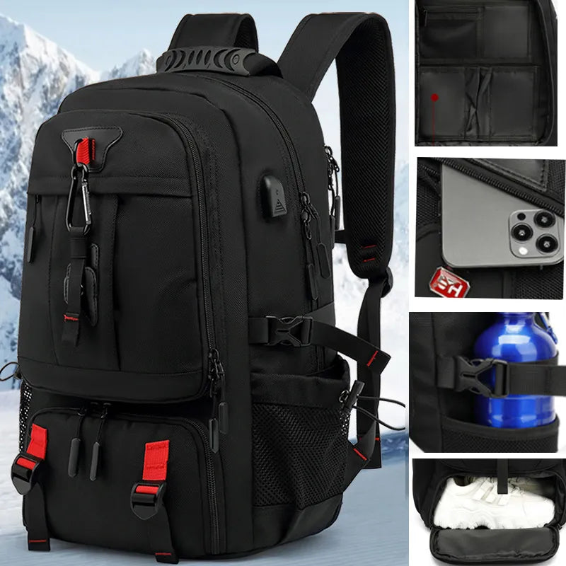 Tech Trek Pro 50-80L Der Ultimative Rucksack Mit USB-Anschluss | Karnz