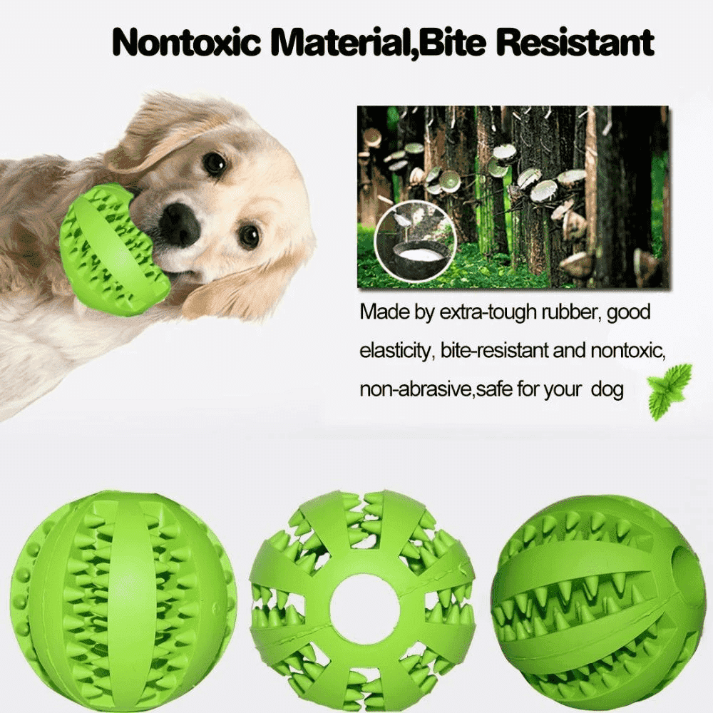Zahnreinigender Hundefutterspender Spielzeug | Karnz