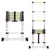 Teleskopleiter Aluminium Belastbarkeit bis zu 150kg 2.6m-5m mit Stabilisator | Karnz