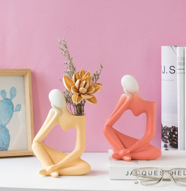Thinking Man Art Vasen Karnz
