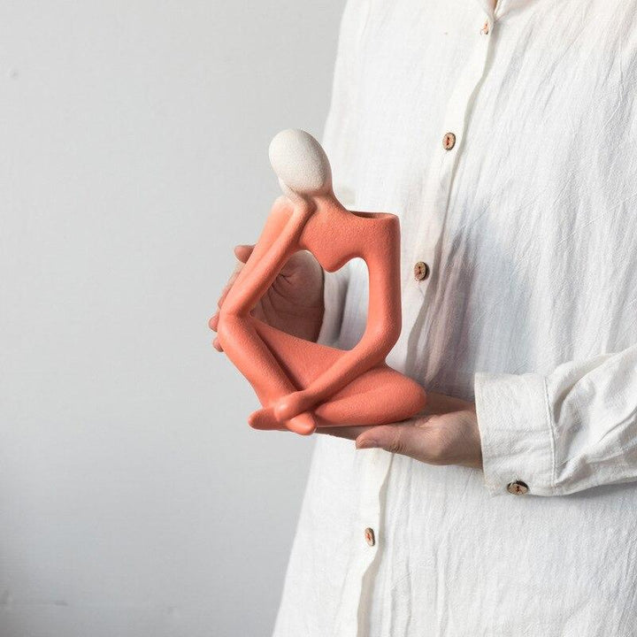 Thinking Man Art Vasen Karnz