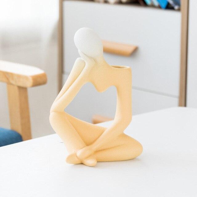 Thinking Man Art Vasen Karnz