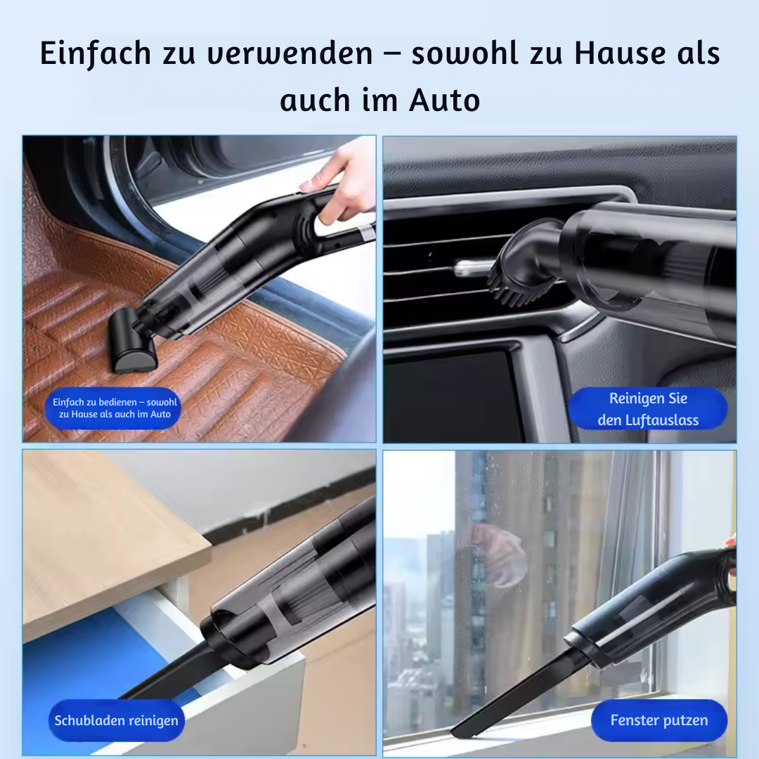 Kabelloser Staubsauger für Tierhaare mit HEPA & 4 Aufsätzen Karnz