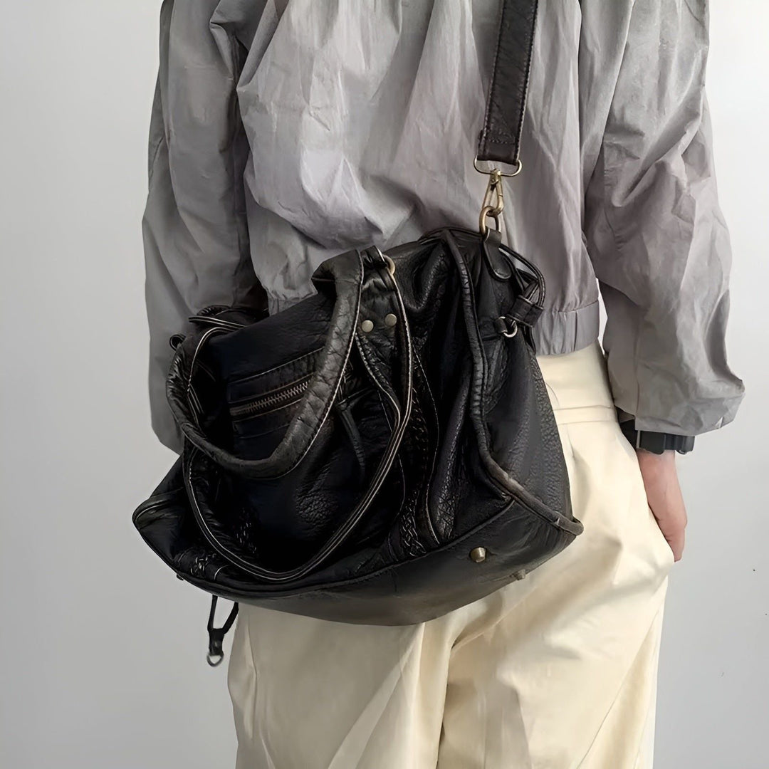 Schultertasche aus echtem Leder – Hochwertig und elegant | Perfekt für Alltag und Büro
