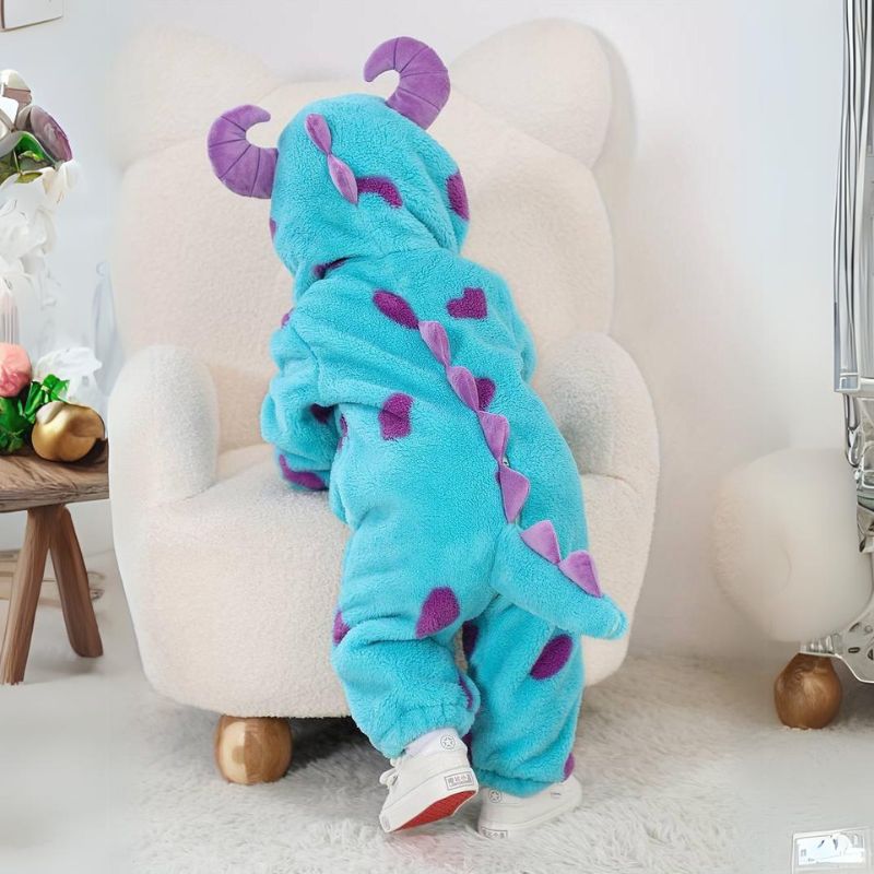 Kleinkind-Tier-Overall | Weicher Baby-Body aus Baumwolle und hypoallergenem Fleece