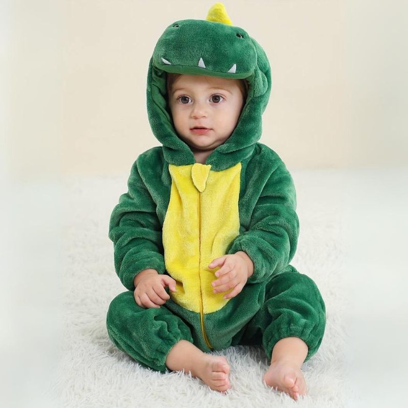 Kleinkind-Tier-Overall | Weicher Baby-Body aus Baumwolle und hypoallergenem Fleece