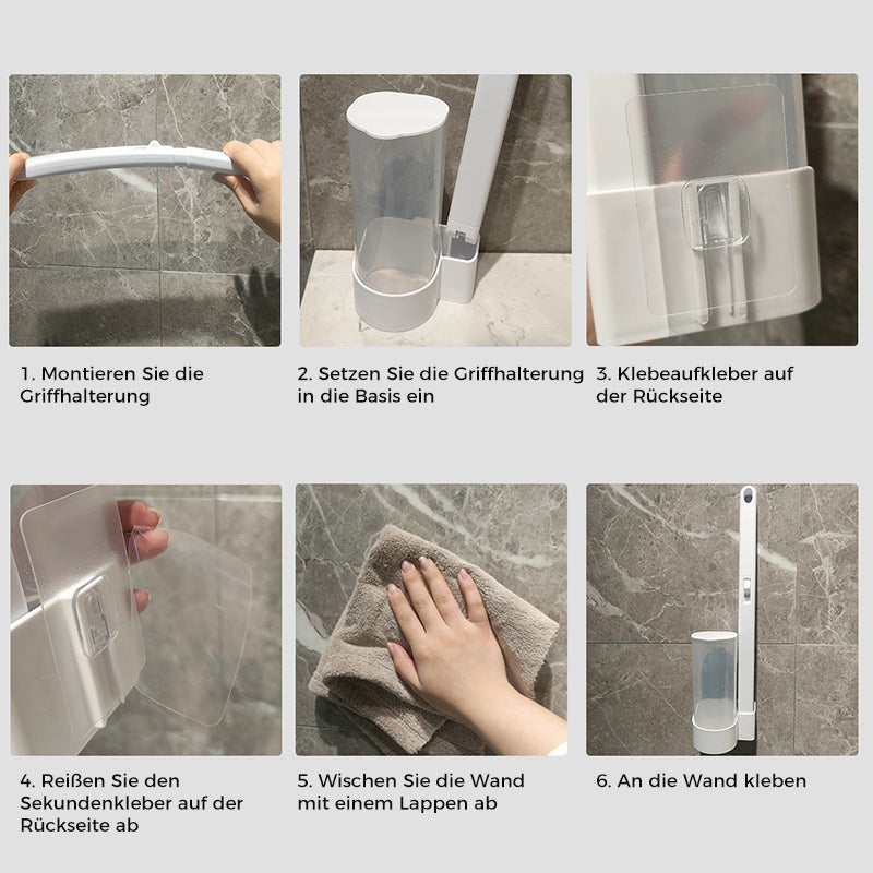 HygiBrush Einweg-Toilettenbürste mit abnehmbaren Schwammköpfen | Karnz