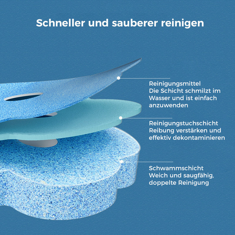 HygiBrush Einweg-Toilettenbürste mit abnehmbaren Schwammköpfen | Karnz
