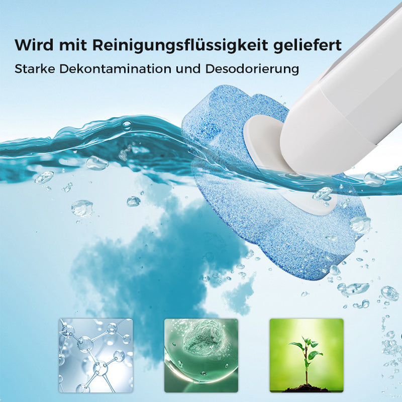 HygiBrush Einweg-Toilettenbürste mit abnehmbaren Schwammköpfen | Karnz