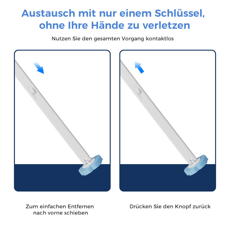 HygiBrush Einweg-Toilettenbürste mit abnehmbaren Schwammköpfen | Karnz