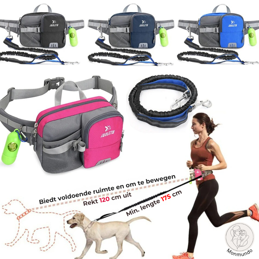 Hunde-Leine Hüfttasche Set | Karnz