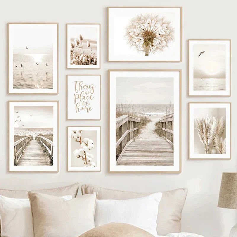 Tranquile Strandlandschaft Galerie Wandkunst Fine Art Leinwanddrucke Inspirierende Bilder von Ruhe für Wohnzimmer Schlafzimmer Kunstdekoration