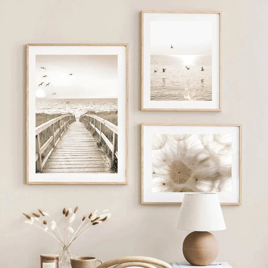 Tranquile Strandlandschaft Galerie Wandkunst Fine Art Leinwanddrucke Inspirierende Bilder von Ruhe für Wohnzimmer Schlafzimmer Kunstdekoration