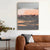Beruhigendes Pfirsichgrau Abstrakte Landschaft Leinwanddruck Wandkunst Für Das Wohnzimmer - Moderne Wandkunst Für Zeitgenössische Interieurs