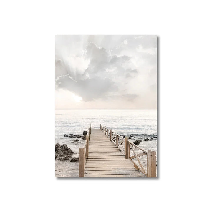 Ruhige Seegras Strand Küstenlandschaft Wandkunst Feine Kunstleinwand Drucke Skandinavische Bilder Der Ruhe Für Inspirierende Wohnzimmerdekoration