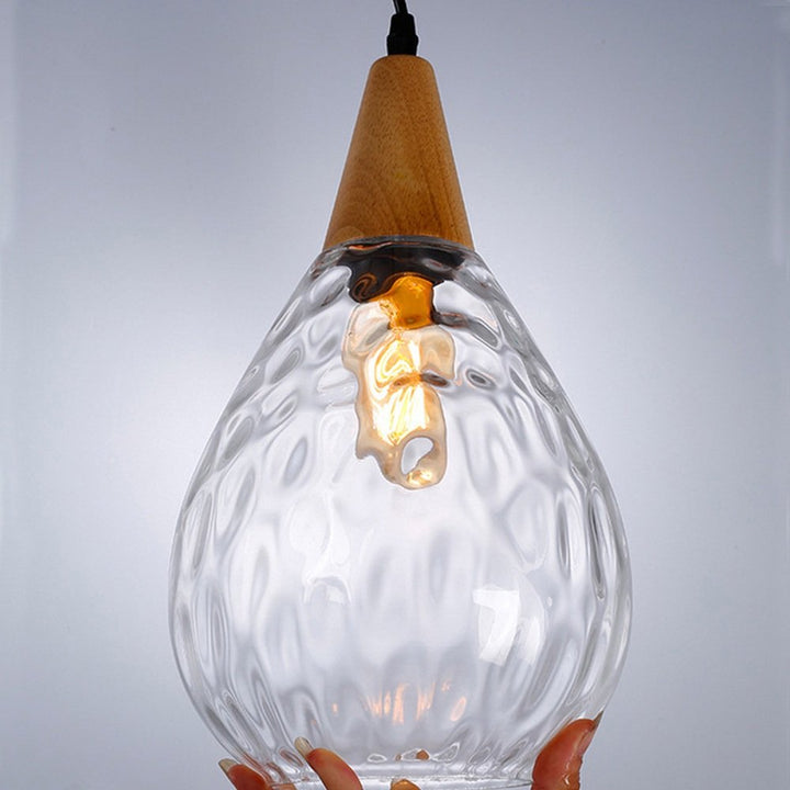 Vintage Tropfen Glas Pendelleuchte für das Esszimmer | Karnz