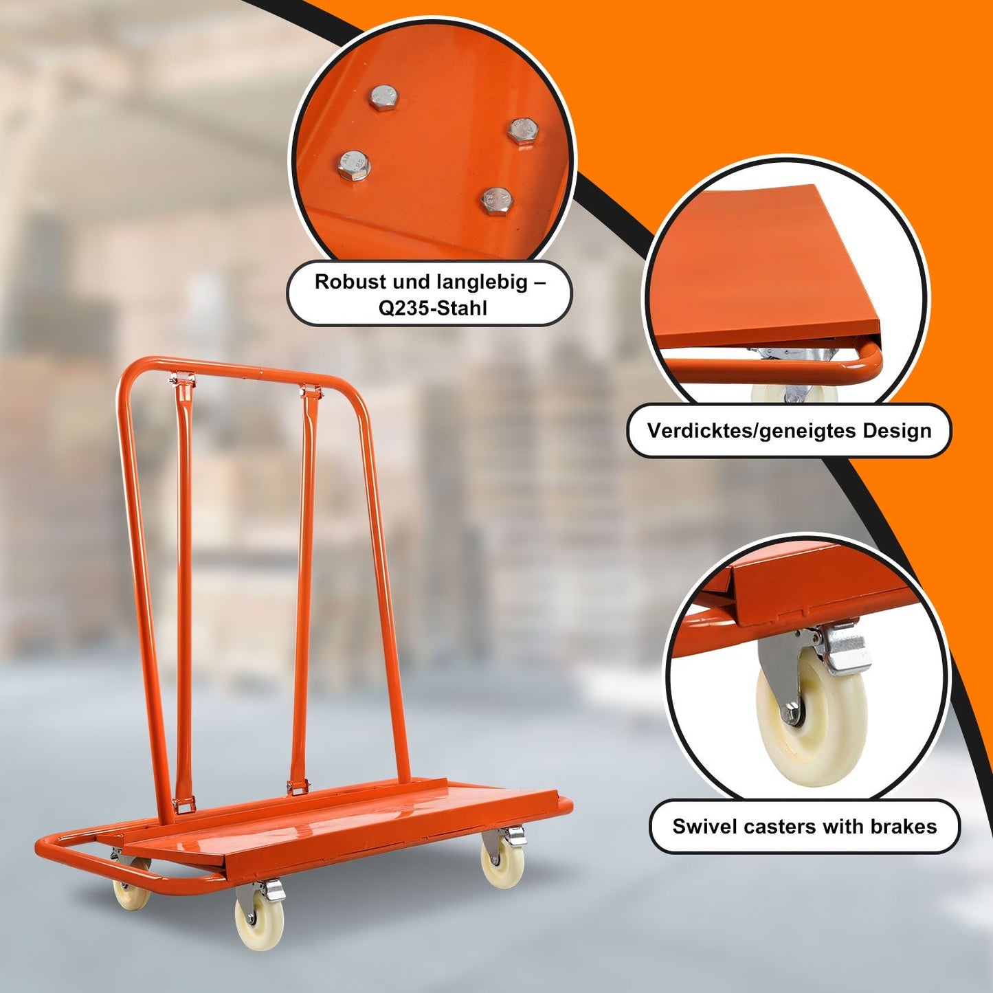 Plattenwagen Transportwagen bis 1000kg | Karnz
