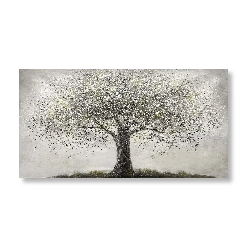 Tree Of Life Wandkunst Fine Art Leinwanddruck Moderner Schwarz-Weiß-Posterbild Für Wohnzimmer Schlafzimmer Home Office Kunst Dekor