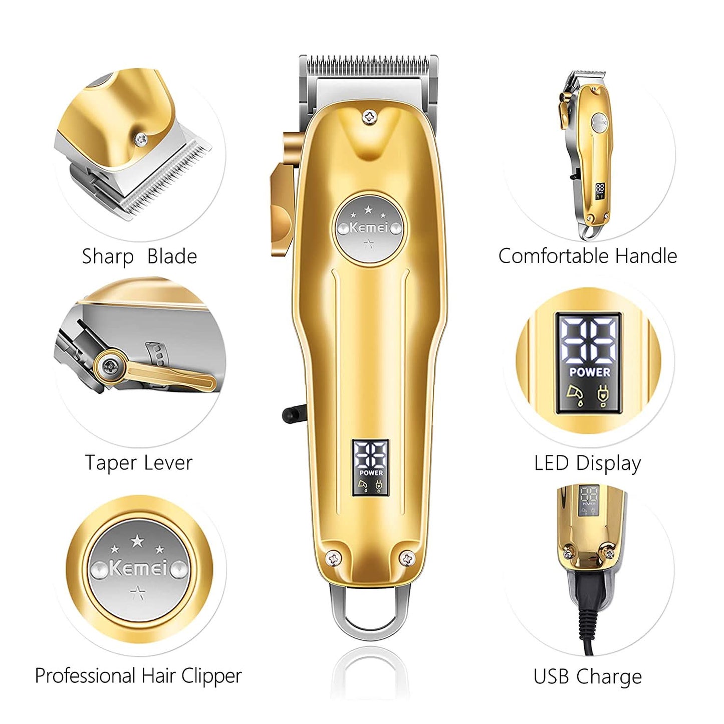 3-in-1 Präzisionstrimmer & Rasierer für Männer