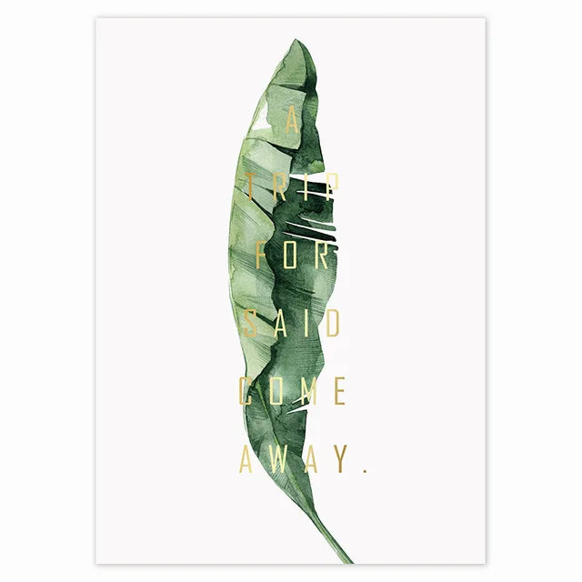 Tropische grüne Blätter Monstera-Farn-Palme Wandkunst feine Kunst Leinwanddruck Aquarellplakate Bilder für das Wohnzimmer nordische Wohnkultur