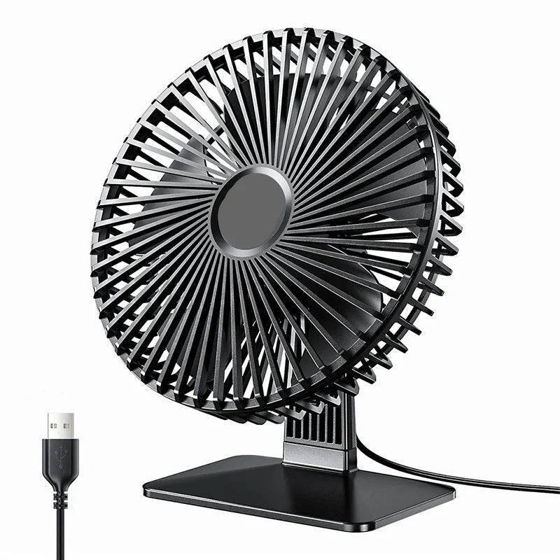 Mira Oszillierender USB Ventilator – Leise, Kompakt & 4 Geschwindigkeiten für Schreibtische und Nachttische | Karnz