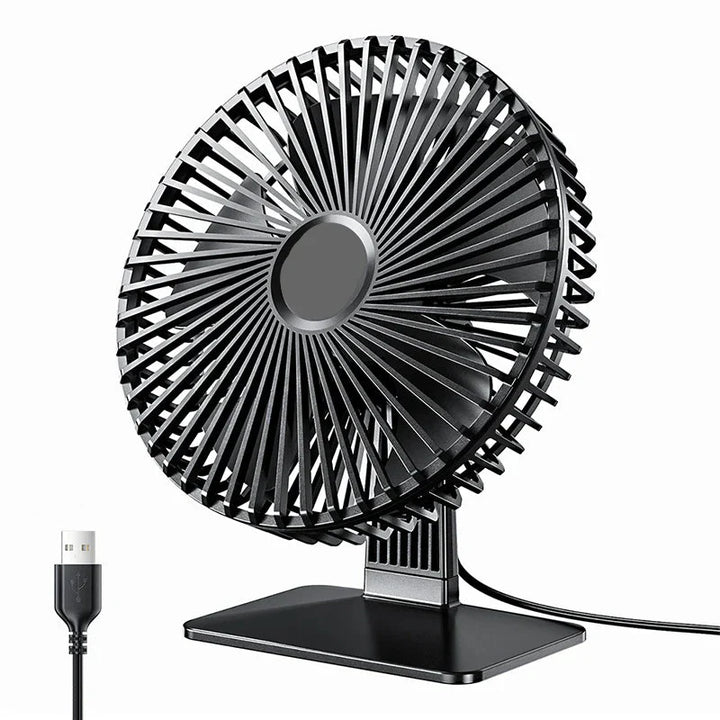Mira Oszillierender USB Ventilator – Leise, Kompakt & 4 Geschwindigkeiten für Schreibtische und Nachttische | Karnz