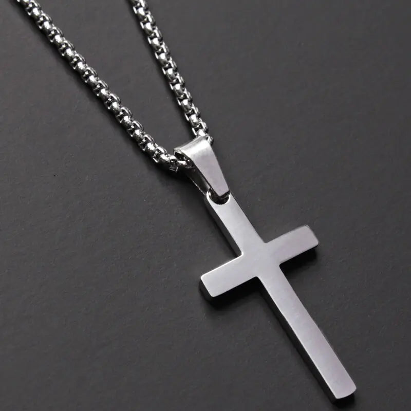 Klassische Kreuz Herren Halskette