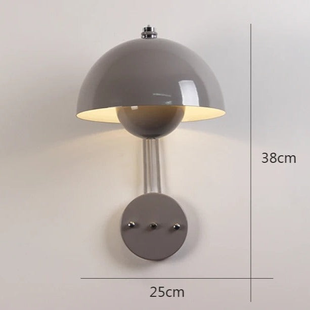 Moderne LED-Wandleuchte mit Pilzmotiv | Stilvolles Nachtlicht für Schlaf- und Wohnzimmer