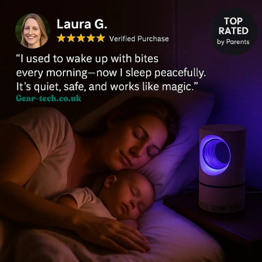 InsectoStop UV Fliegenfänger – Elektrische Moskito-Lampe für drinnen und draußen | Karnz