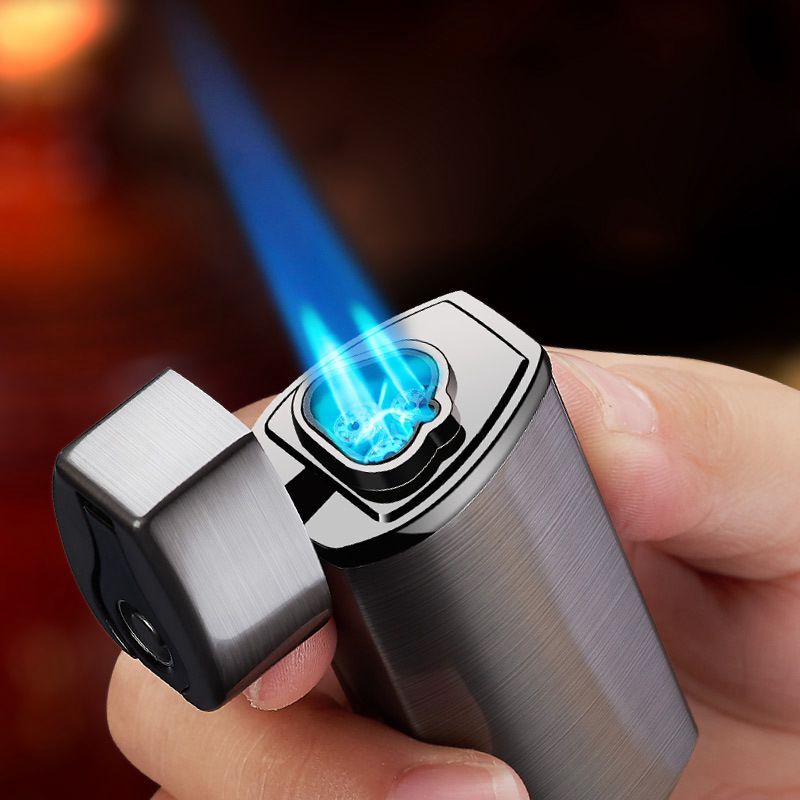 Triple Flame Winddicht USB Lade Jet Feuerzeug | Karnz
