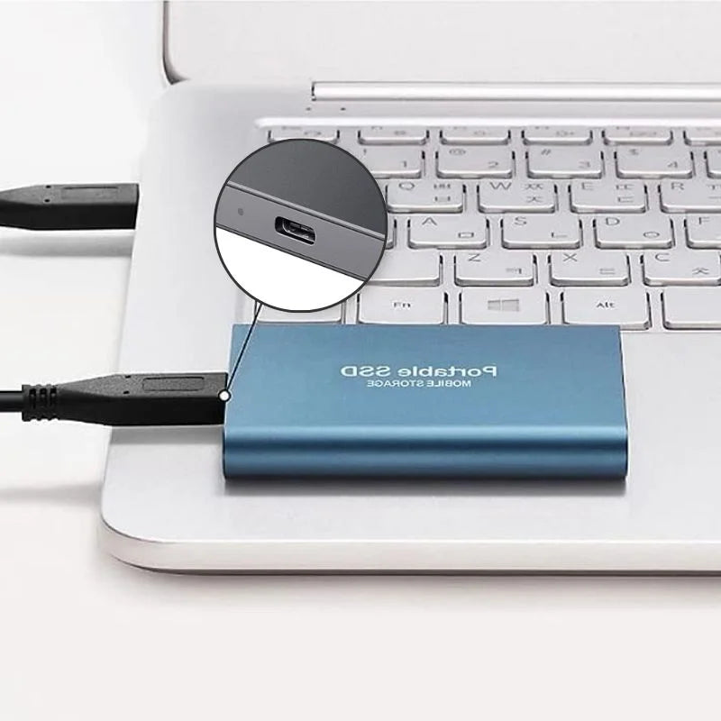 Karnz | Externe SSD Festplatte Aluminium Tragbarer Speicher 128GB