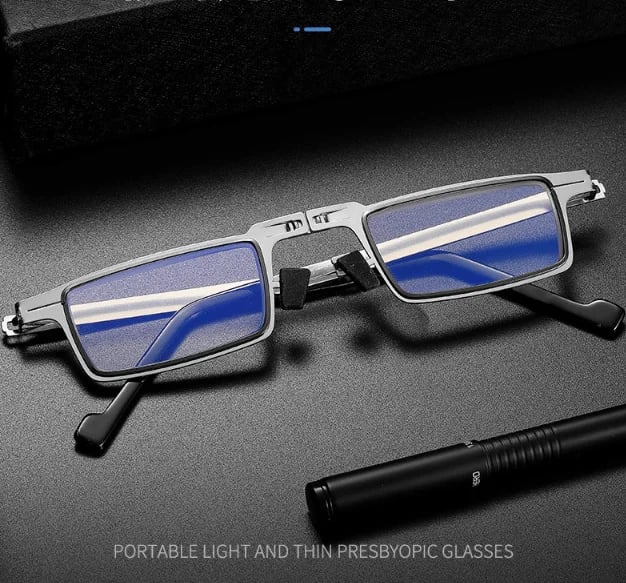 Ultraleichte schraubenlose faltbare Lesebrille aus Titanmaterial | Karnz