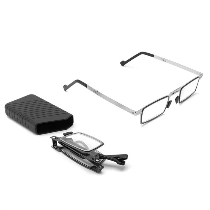 Ultraleichte schraubenlose faltbare Lesebrille aus Titanmaterial | Karnz