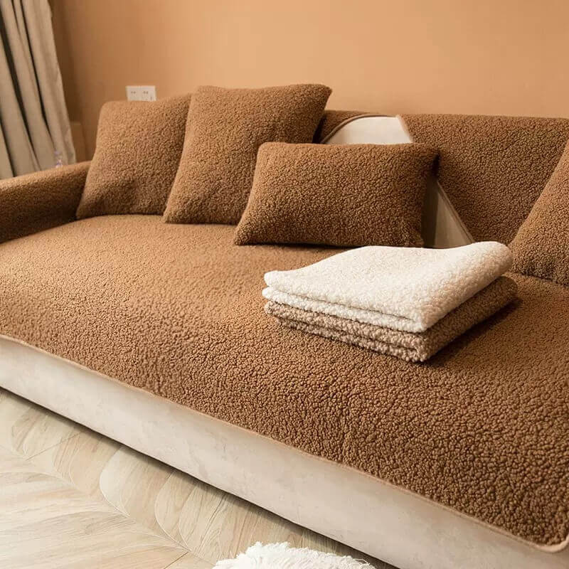 Ultrasoft Teddy-Fleece Warm Rutschfeste Couchbezug 90x160 cm | Karnz